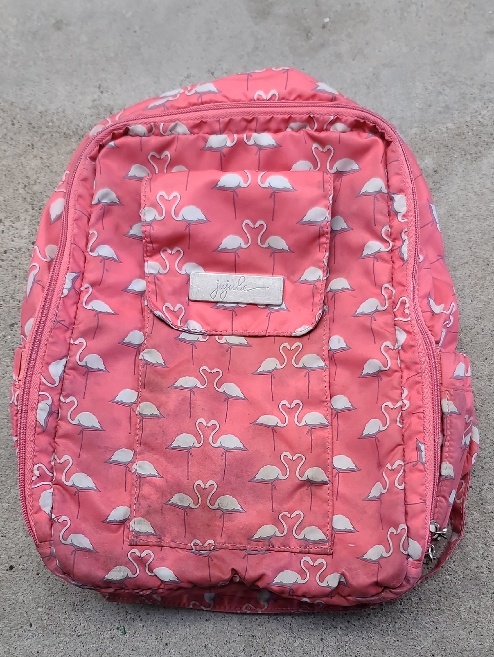 Ju-Ju-Be Pink Flamingo Print Mini Backpack